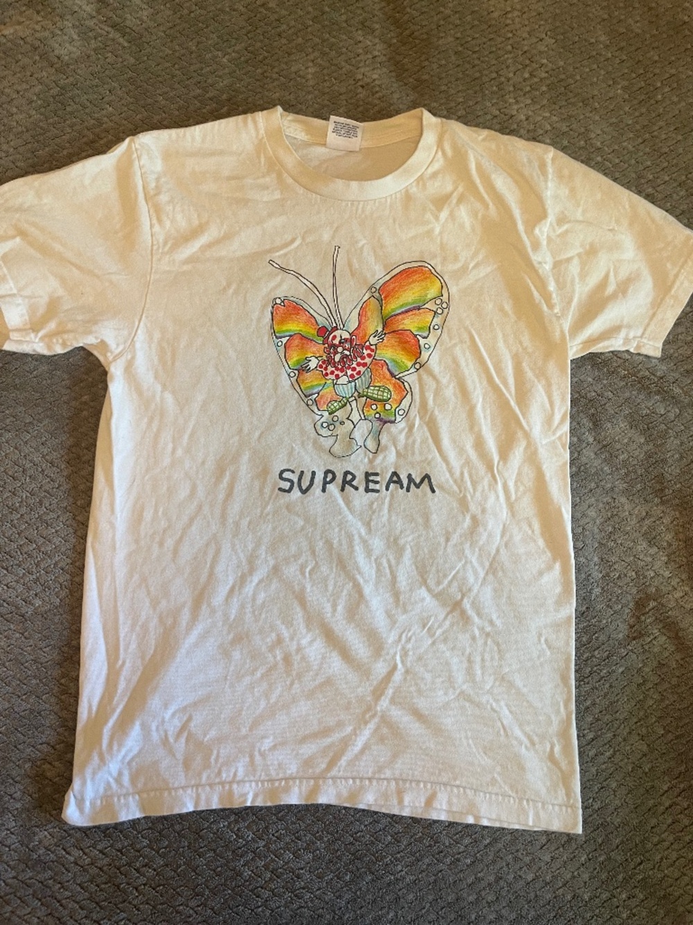 Supreme Gonz Butterfly Tee medium size white